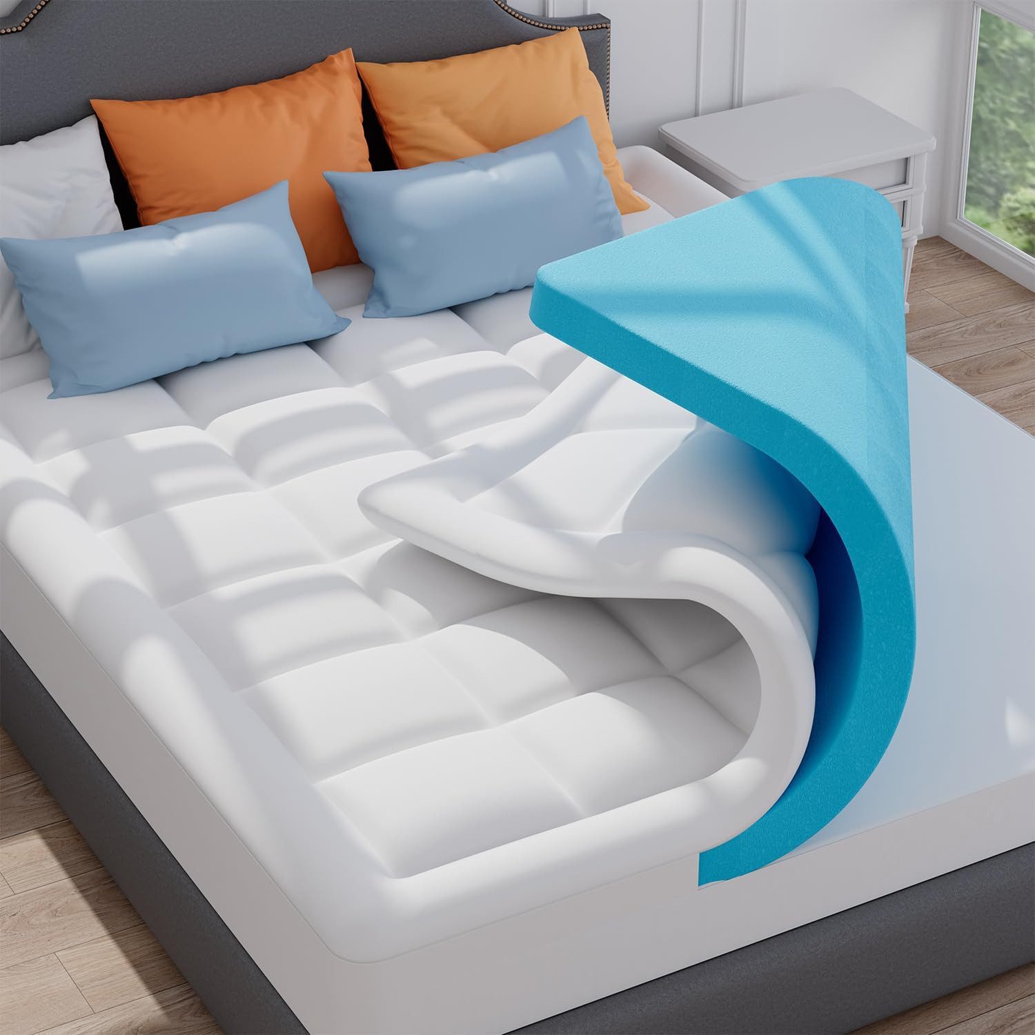 Elemuse, Topper H3/H4 Gel Memory-Schaum Matratzentopper, günstig online kaufen