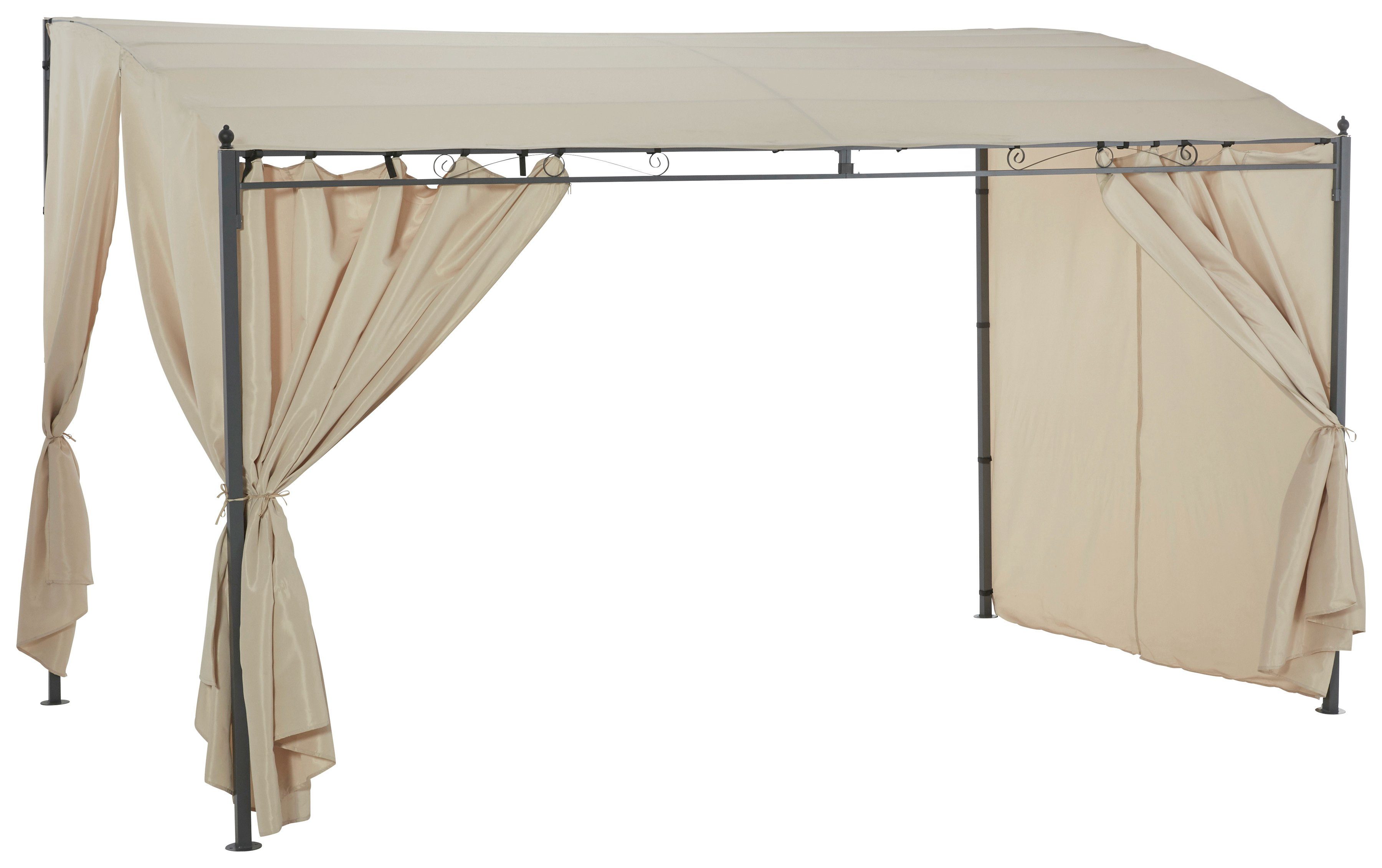 KONIFERA Anbaupavillon Burano, mit 3 Seitenteilen, (Set), BxT : 300x250 cm günstig online kaufen