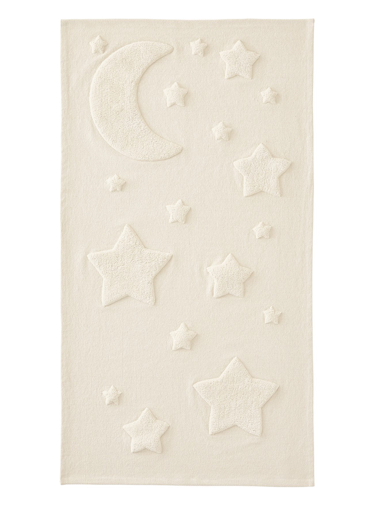 vertbaudet Kinderteppich Kinderzimmer-Teppich LUNA, Mond & Sterne