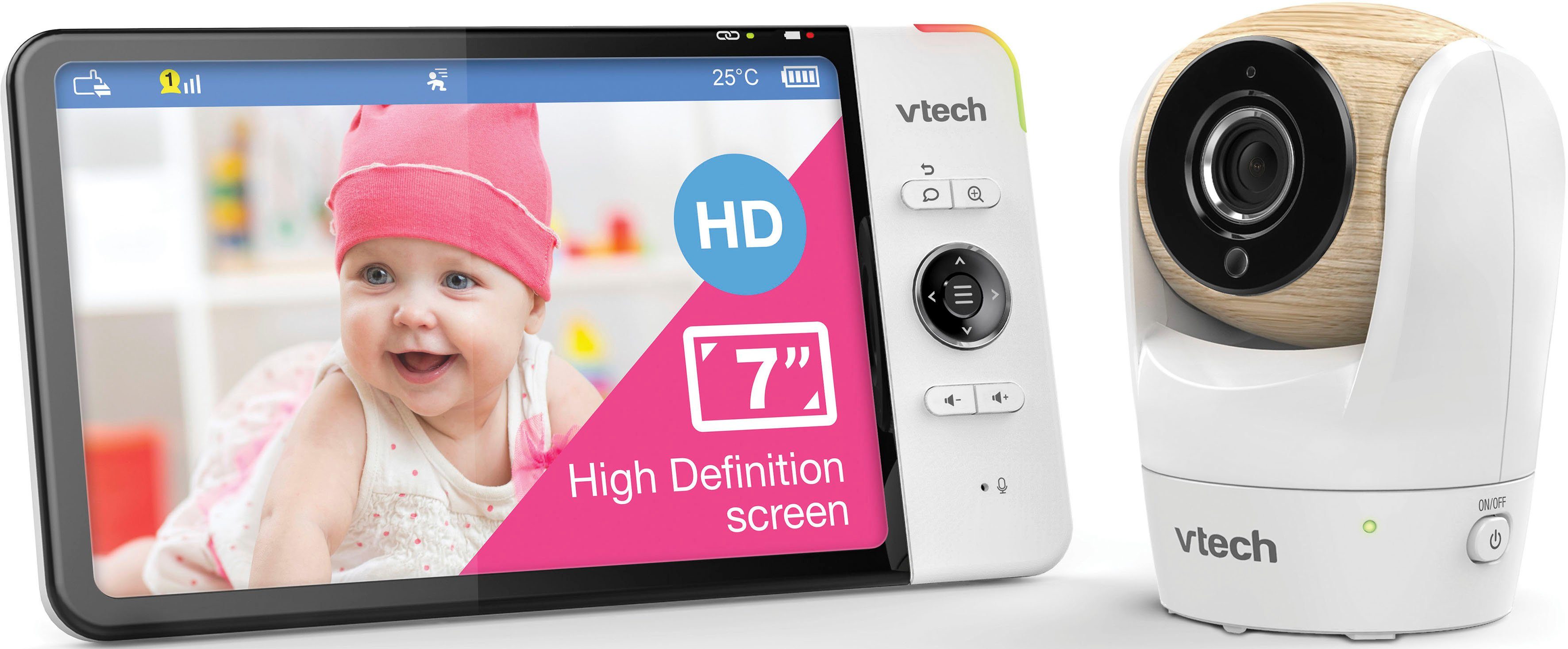 VM919 Babymonitor Vtech® HD, Packung, 10-tlg. Video-Babyphone