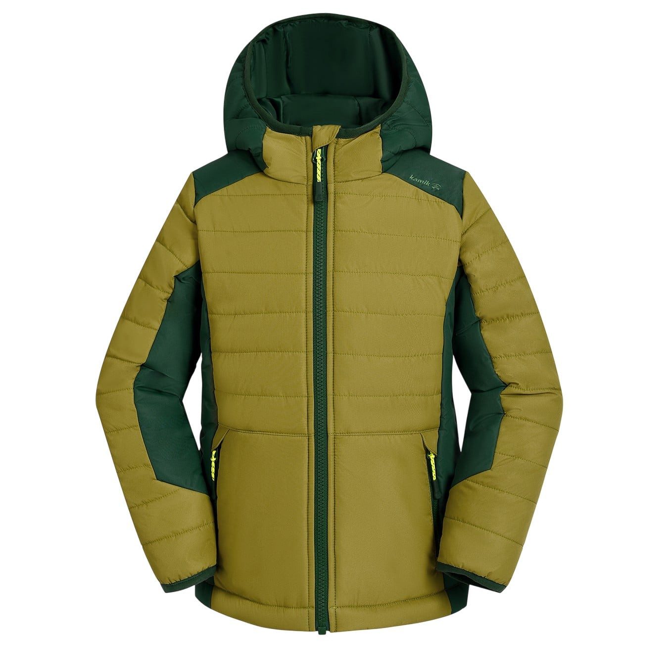 Kamik Allwetterjacke Steppjacke Nell (Ganzjahresjacke, winddicht, reflektierend) sagegrün