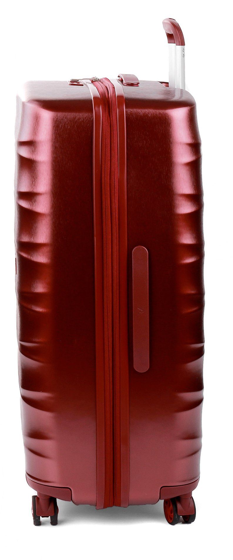 RONCATO Hartschalen-Trolley Stellar, Rollen, 4 Volumenerweiterung Rosso 76 cm, Scuro mit