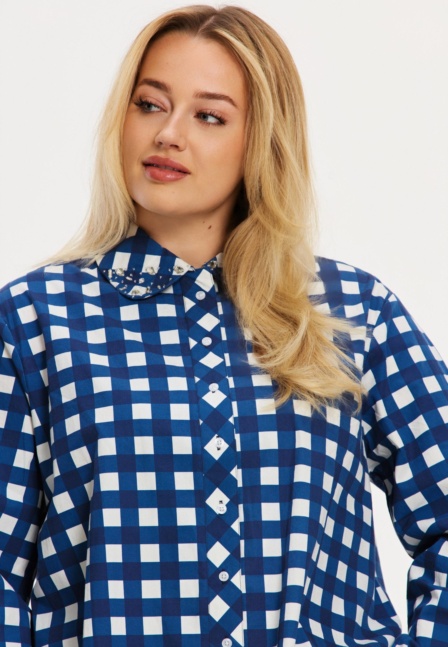 Blusentop Damen Bluse mit Druck