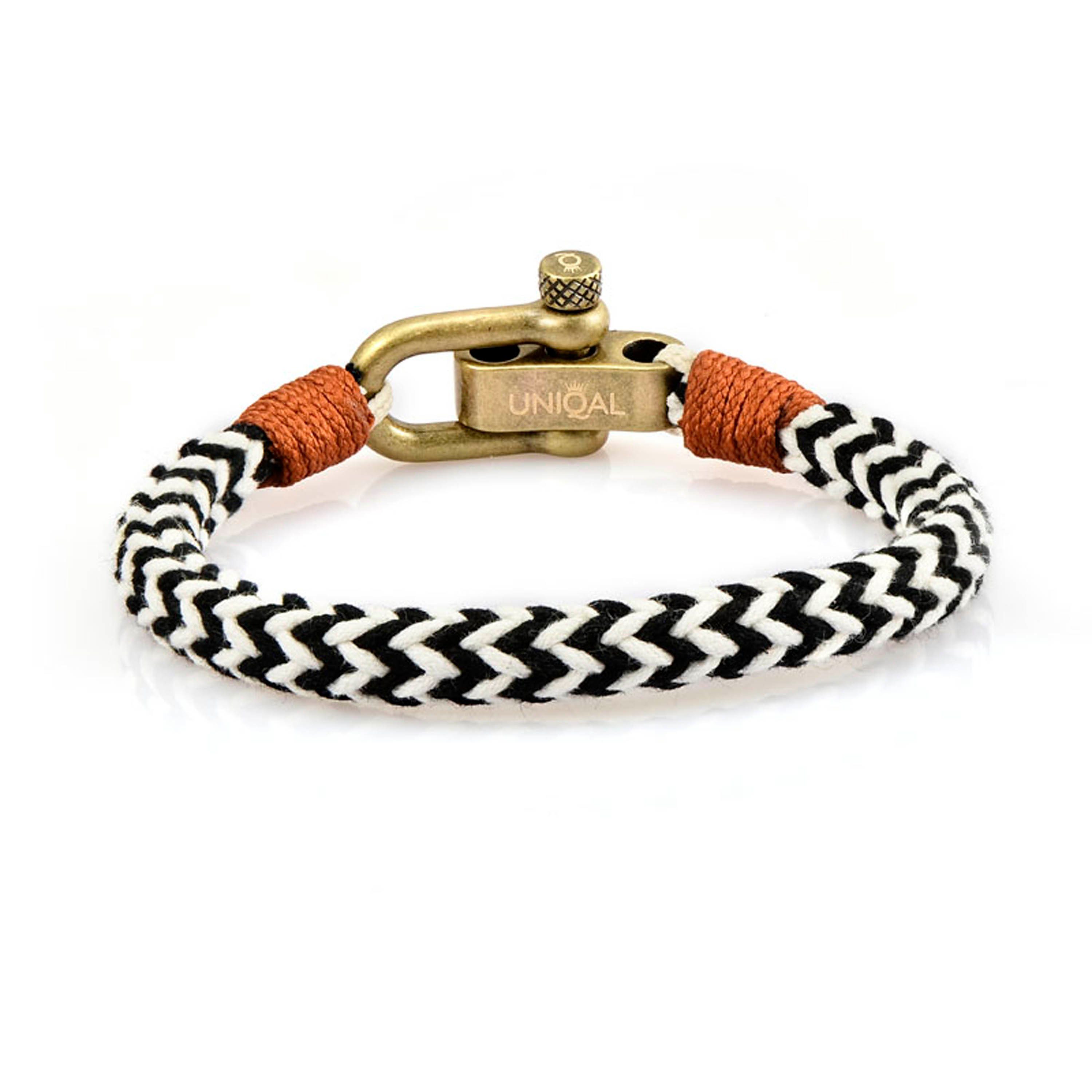 maritime, UNIQAL.de Armband Segeltau, (Edelstahl, Style, Schäckel Maressa aus Maritime "OCEAN" handgefertigt) Armband Casual Segeltau nautics,