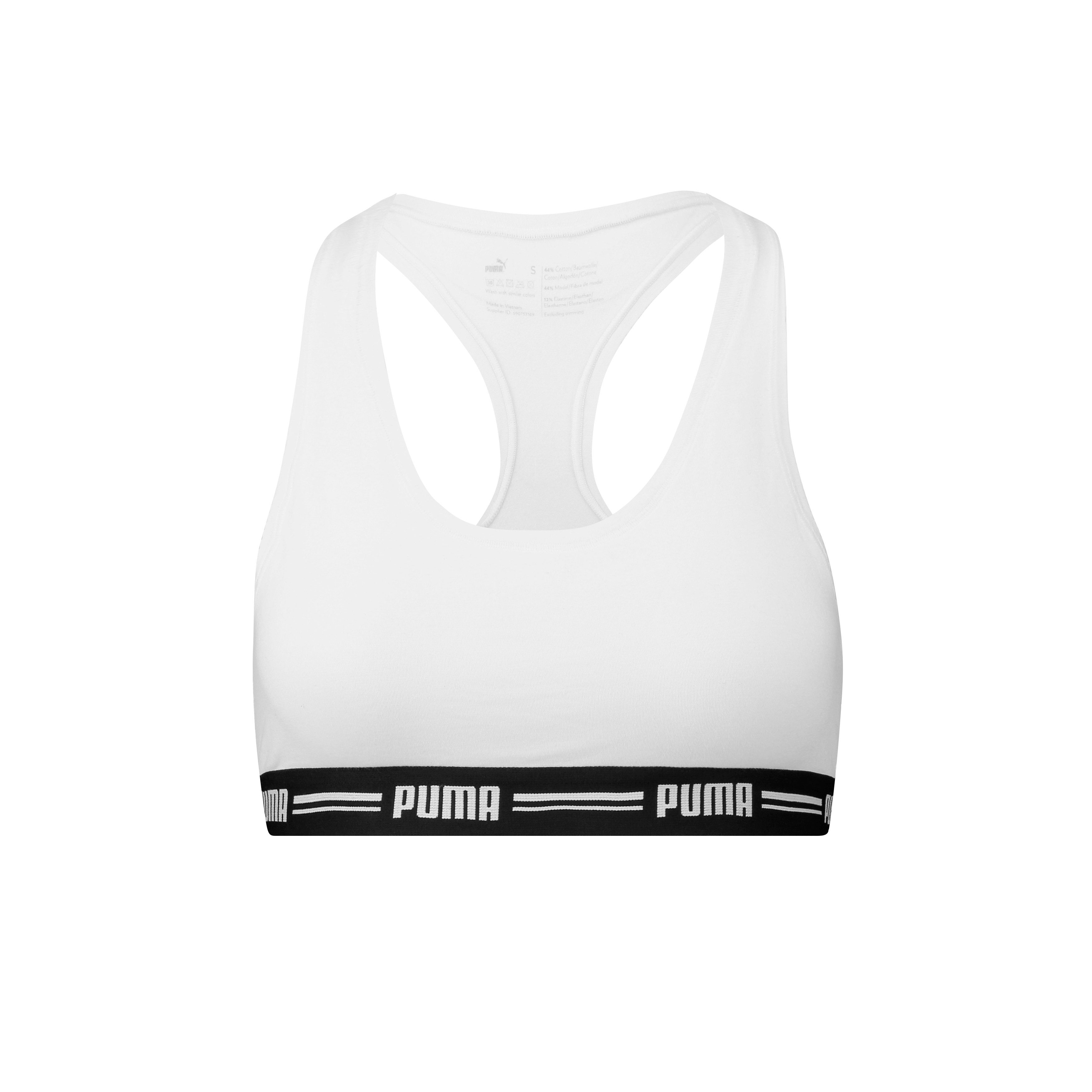 PUMA Sport-Bustier PUMA WOMEN RACER BACK TOP 1P HANG Racerback-Rücken, Logo günstig online kaufen