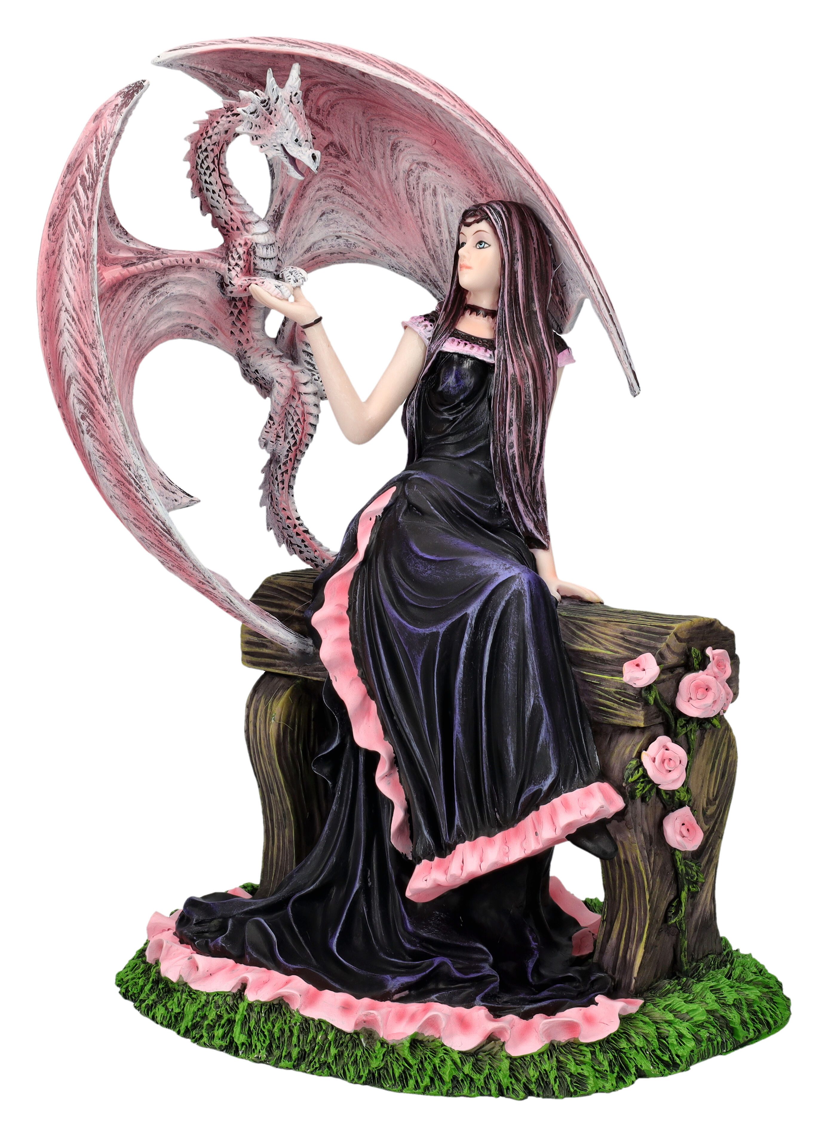 Figuren Shop GmbH Fantasy-Figur Anne Stokes Figur - Elegant Dragon - Fantasy magische Dekofigur Drache