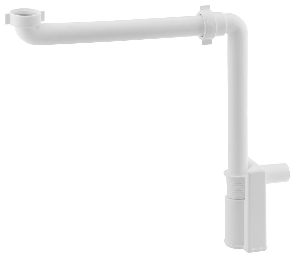 Bruckner Siphon MURALES Möbel-Siphon, raumsparend, 5/4", Ablauf 32mm, weiß, Bruckner-151-032-0