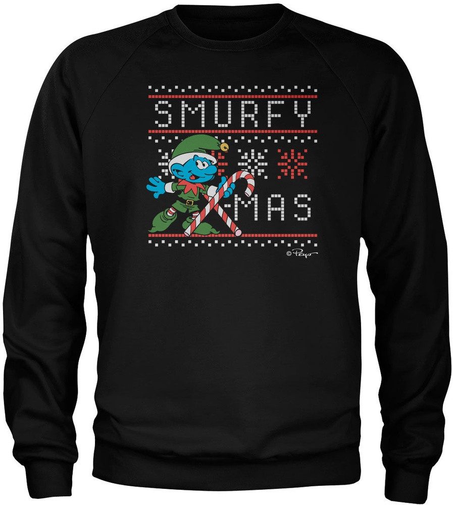 Die Schlümpfe Rundhalspullover Smurfy X-Mas Sweatshirt