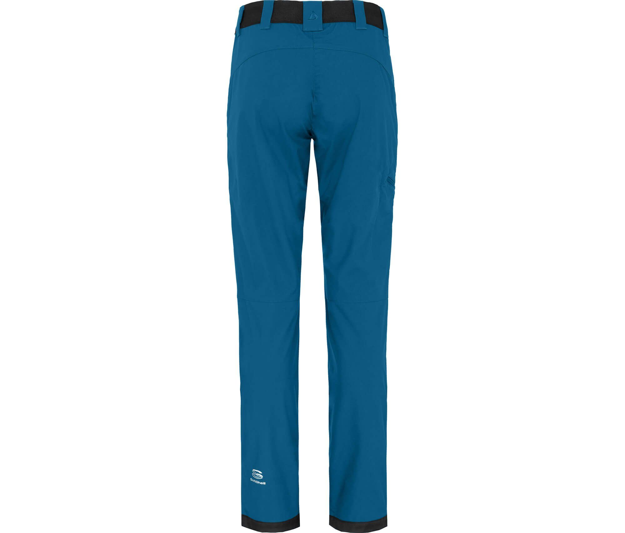 Damen Bergson winddicht, Langgrößen, blau TESSE Outdoorhose strapazierfähig, Saphir Softshellhose, COMFORT