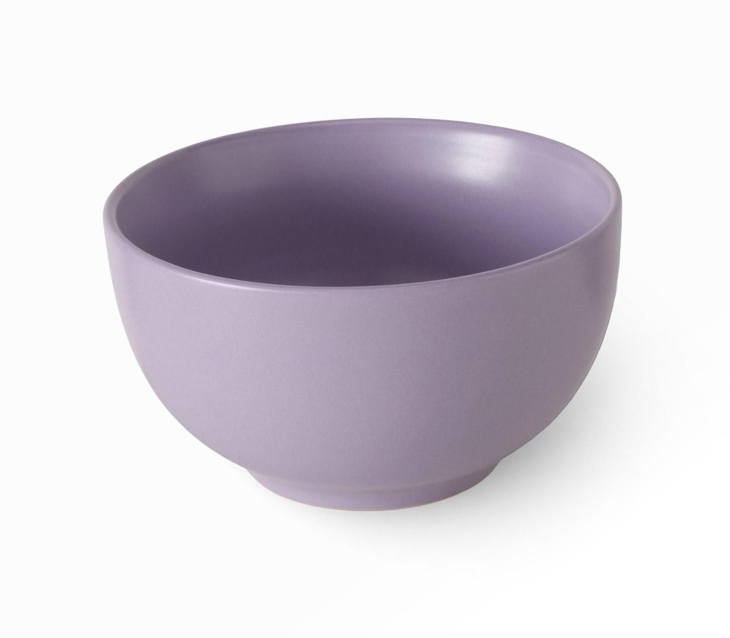 BOLTZE GRUPPE GmbH Müslischale PASTELL, Ø 14 cm, Fliederfarben, 560 ml, Steinzeug, (1-tlg), spülmaschinen- und mikrowellengeeignet