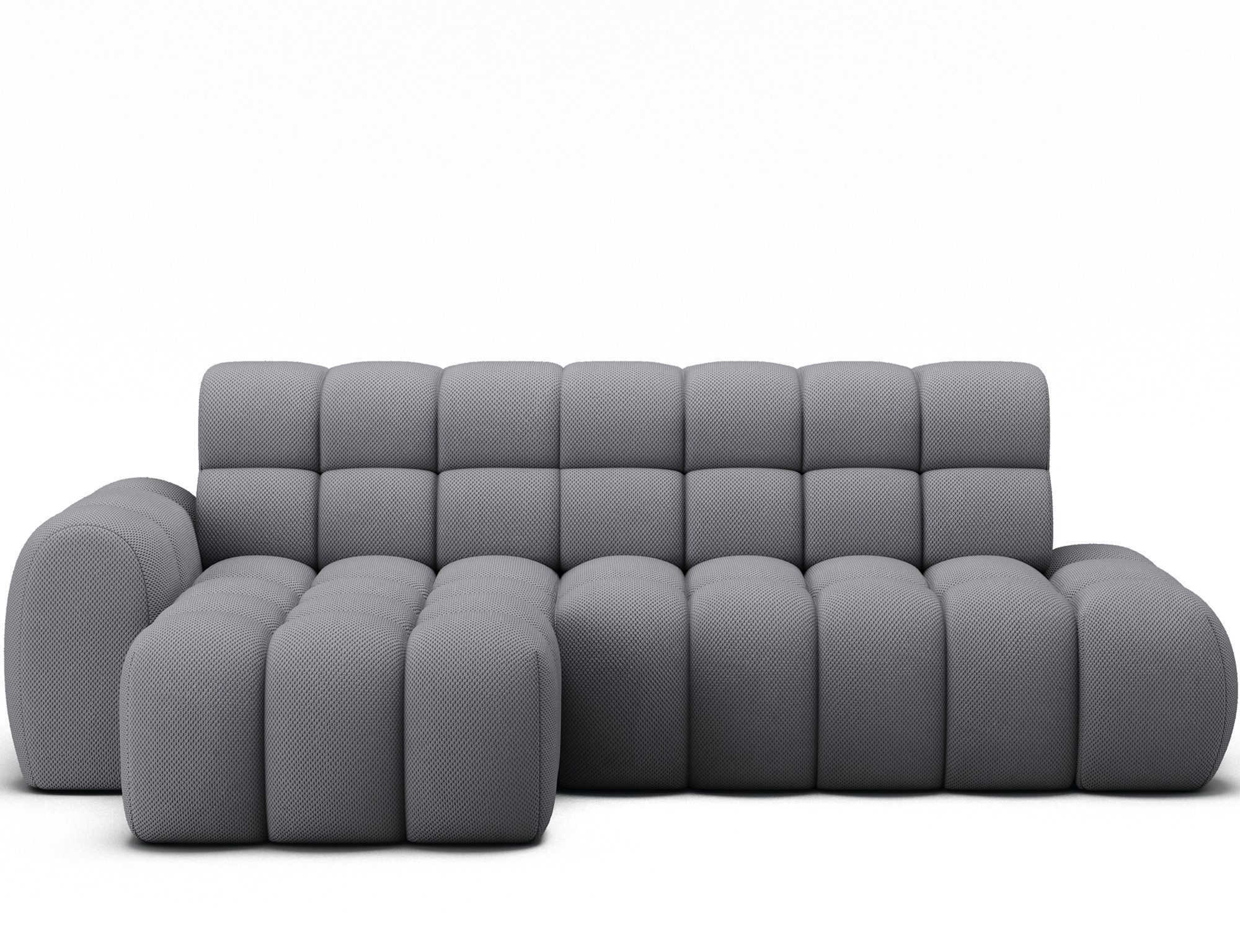 MF Design Ecksofa Ecksofa mit Schlaffunktion in Velour, false / Elektrische Sitzflächenverlängerung / true
