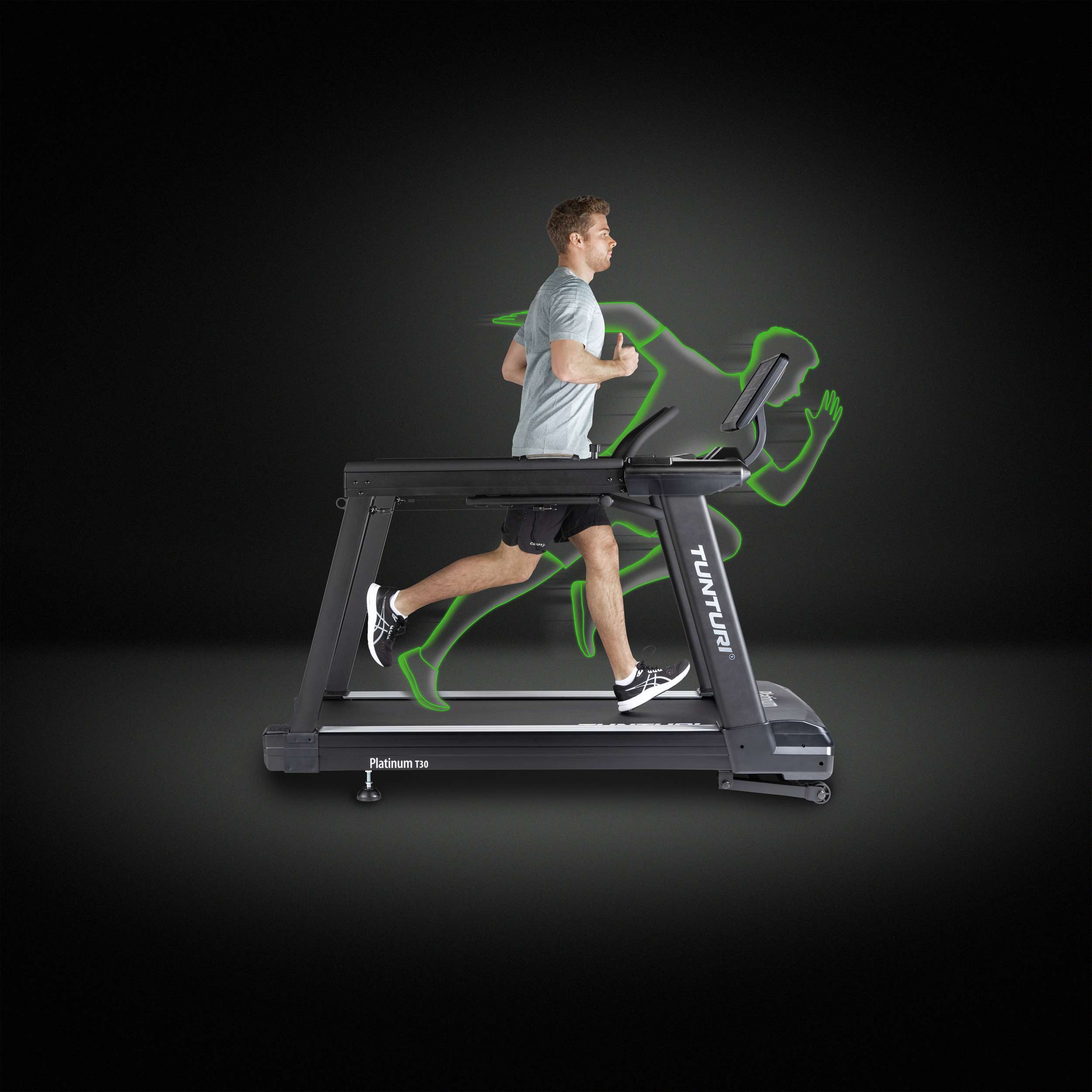Tunturi Laufband Platinum Core Laufband - Laufband - Laufband mit 52 Programmen