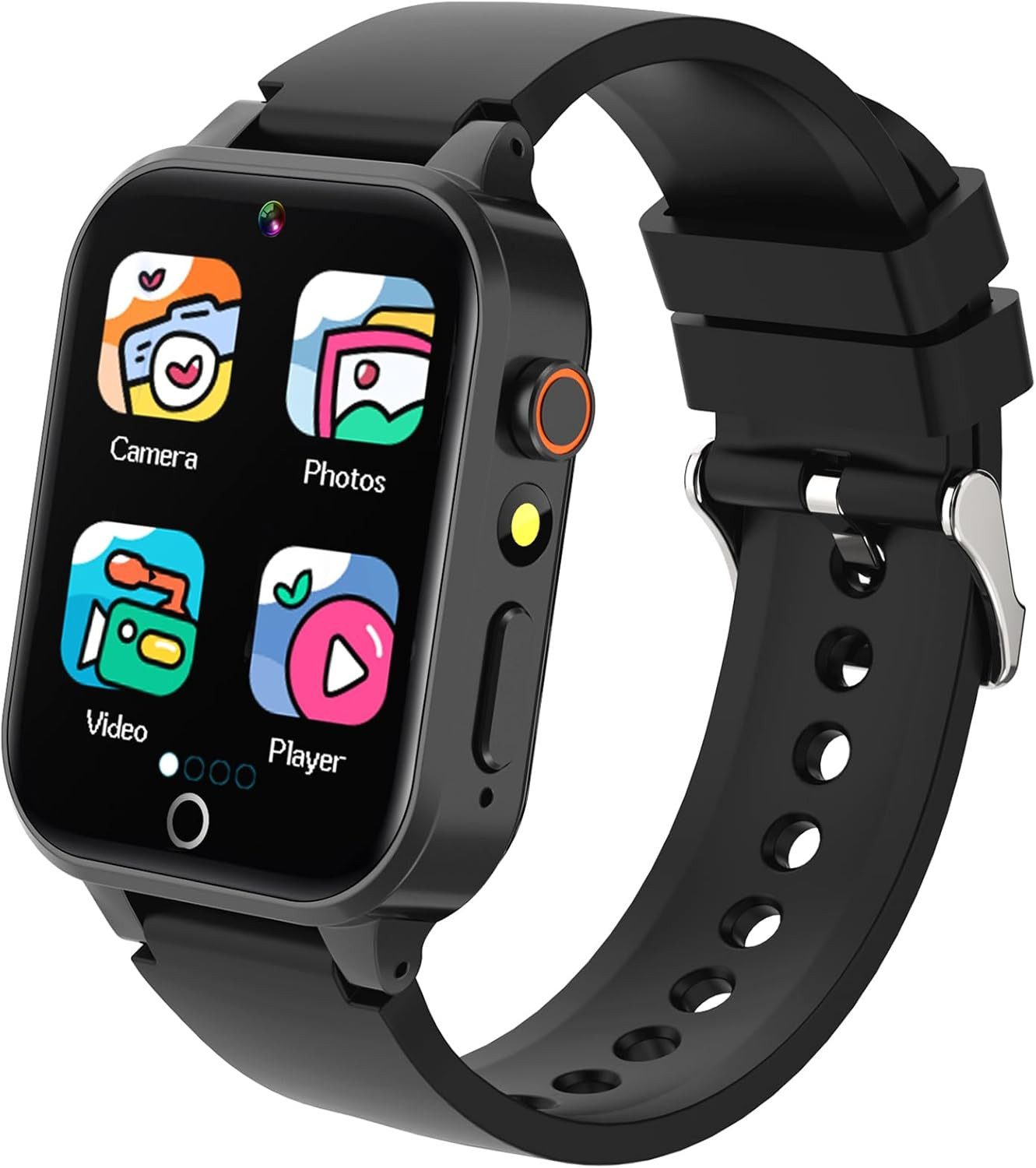 YEDASAH noir Smartwatch (3,9 cm, sim-karte), Kinder Smartwatch mit