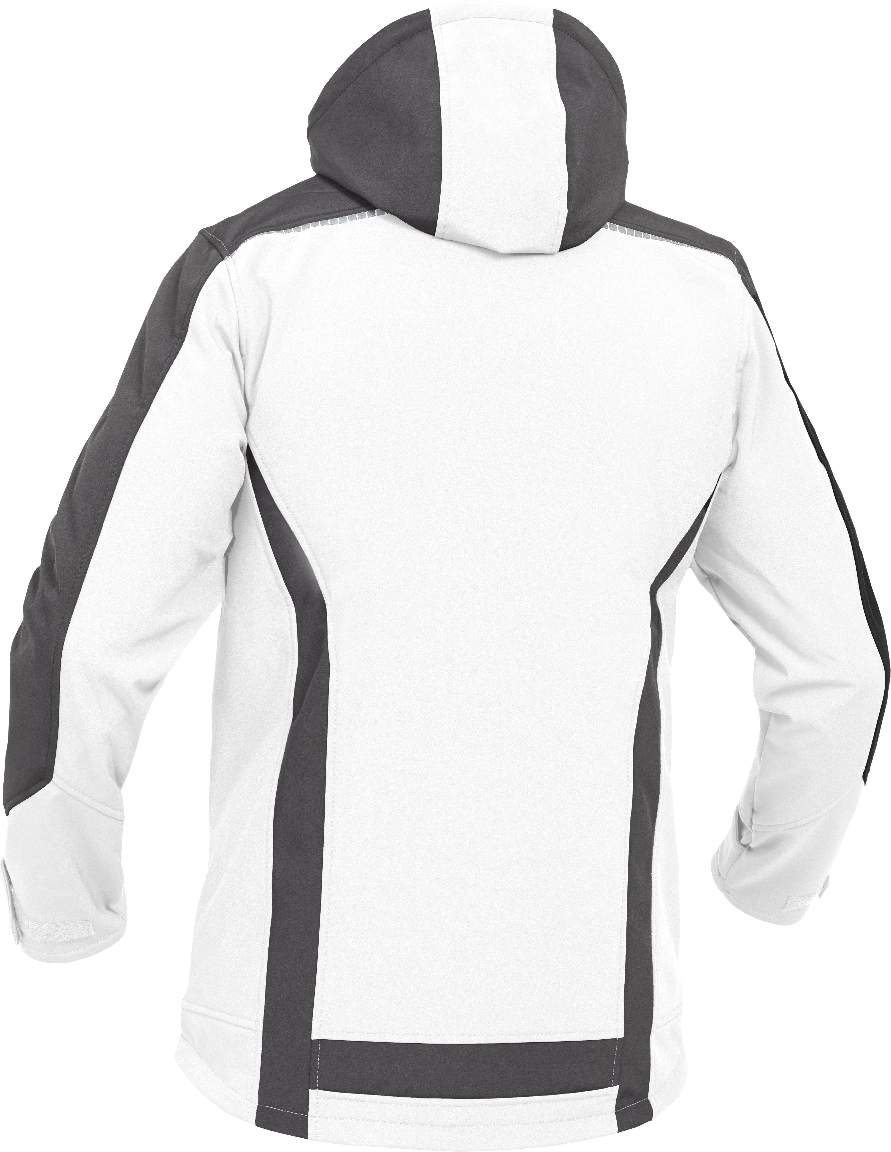 Leibwächter Softshelljacke Flex-Line Herren Übergangsjacke mit Kapuze (atmungsaktive Regenjacke, wasserdichte Softshell Arbeitsjacke) robustes 3-Lagenlaminat-Softshell, Reflektoren für gute Sichtbarkeit