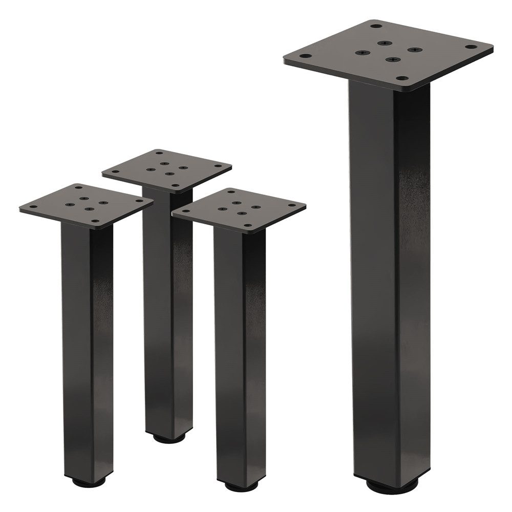 Tischbein 4er Set Tischkufen I-Design Möbelfüße und Tischgestell aus Stahl