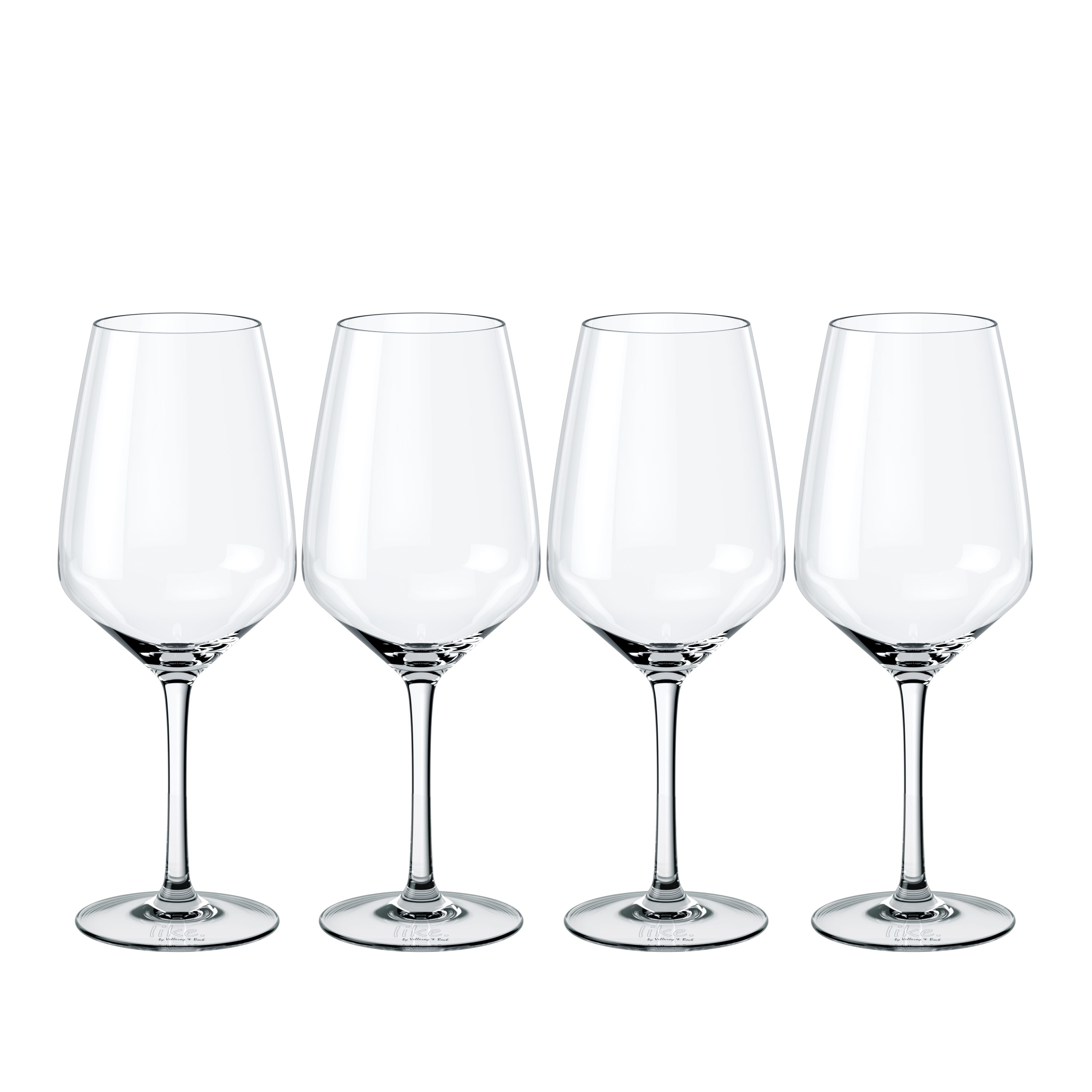 like. by Villeroy & Boch Gläser-Set Essential Rotweinglas, 4-tlg., Kristallglas