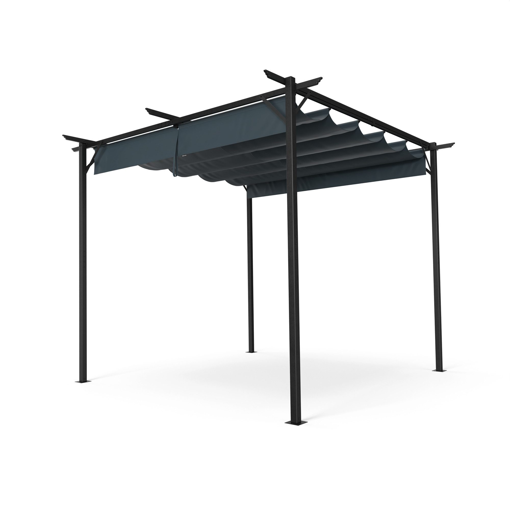 blumfeldt Pavillon Pantheon Robust, (Set), Pergola 3x3m pulverbeschichtet wetterfest Garten