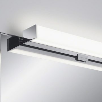 click-licht Spiegelleuchte LED Spiegelleuchte Lado-S in Chrom 12W 1040lm IP44, keine Angabe, Leuchtmittel enthalten: Ja, fest verbaut, LED, warmweiss, Badezimmerlampen, Badleuchte, Lampen für das Badezimmer