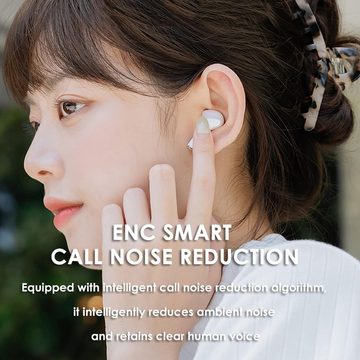 Xmenha Ergonomisches Design für sicheren Halt In-Ear-Kopfhörer (13mm Lautsprecher für kraftvollen Bass & breiten Klangbereich., Noise Cancelling Stabile Verbindung klare Anrufe in lauten Umgebungen)