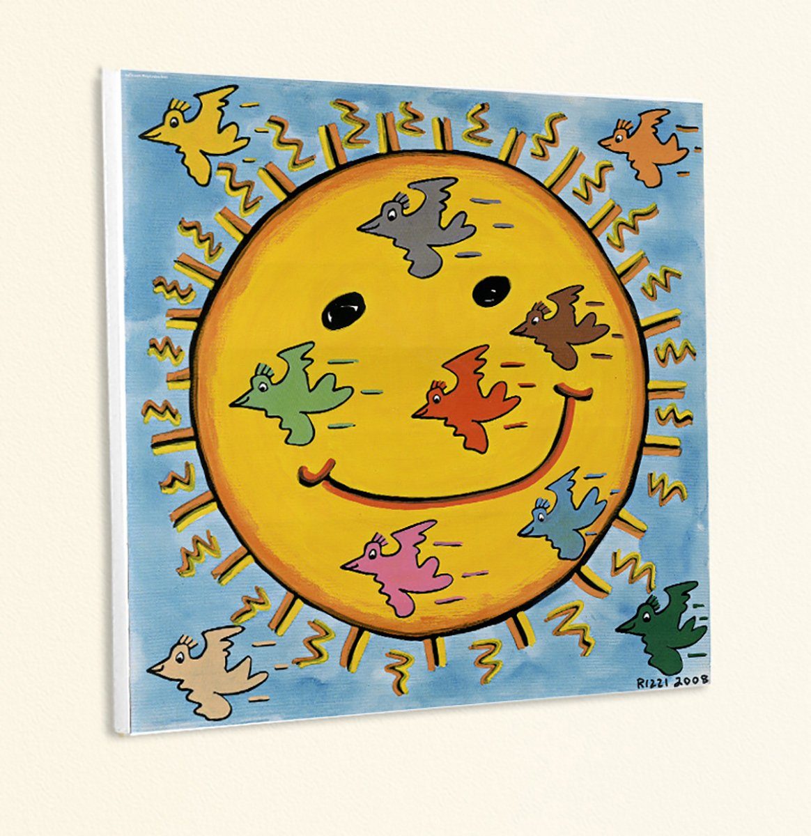 BillerAntik Sun Birds on Sunday Sonne Lacht Groß Vögel Poster Rizzi Platte 56, (1 St)