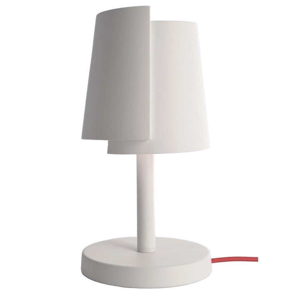 click-licht Tischleuchte Tischleuchte Twister in Weiß G9, keine Angabe, Leuchtmittel enthalten: Nein, warmweiss, Tischleuchte, Nachttischlampe, Tischlampe