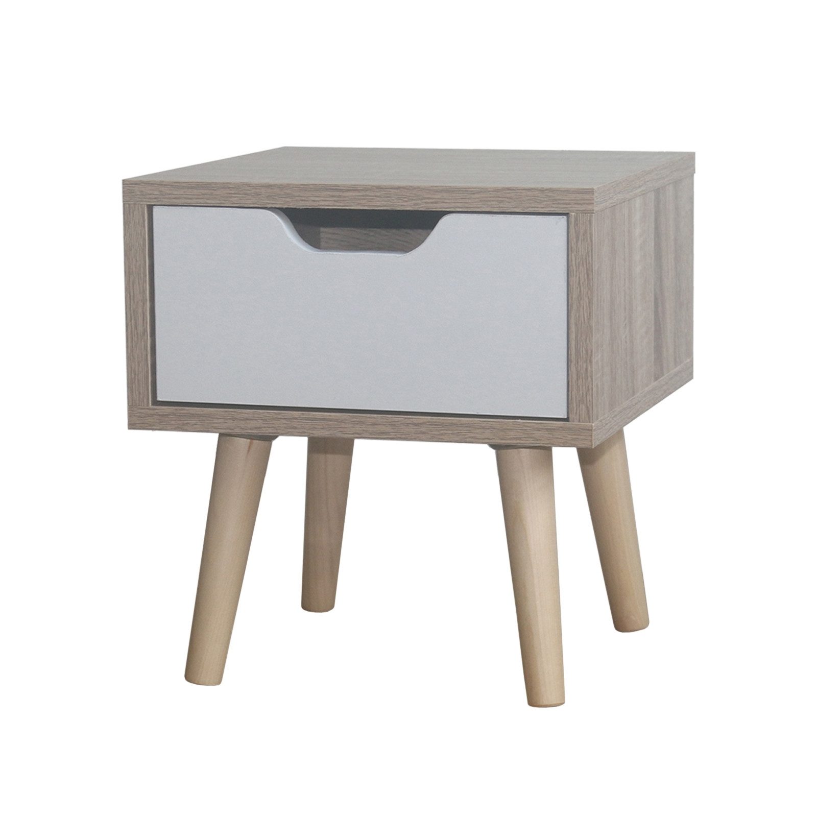 HTI-Living Nachttisch Nachttisch 1 Schublade Thekla Sonoma Weiß (Stück, 1-S günstig online kaufen