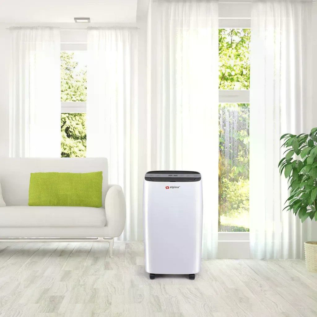 JUNG Luftentfeuchter Alpina Raumentfeuchter Elektirisch, kompakt, Effektive Entfeuchtung, leise & mobil, 2,5Liter Tank