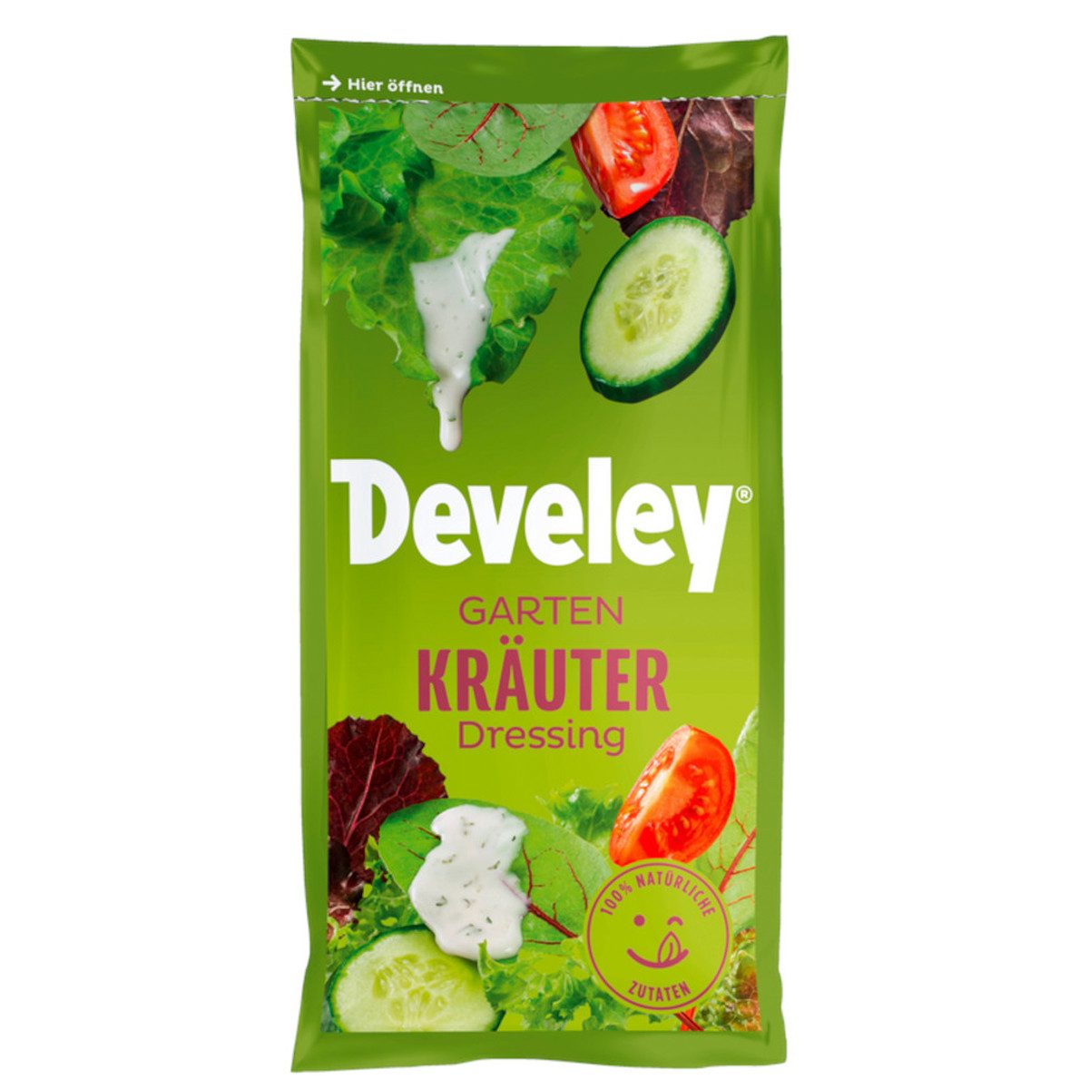 Develey Saucen, Develey Gartenkräuter Salatdressing mild leicht säuerlich 75ml