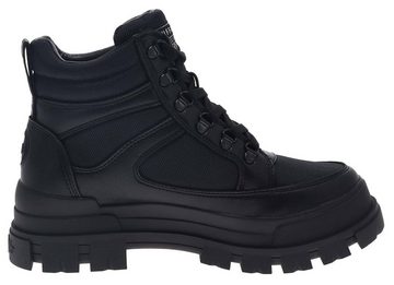 Buffalo ASPHA COM MID MEN Schwarz Stiefelette Veganer Herren Schnürstiefel