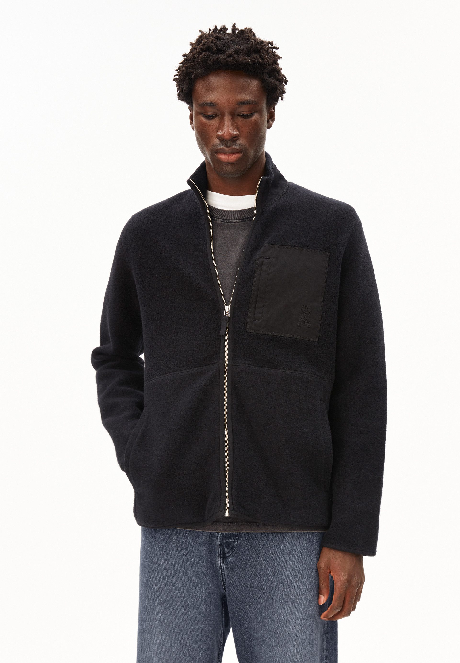 Armedangels Blouson FLAABO FLEECE JACKET Fleecejacke aus Bio-Baumwolle Relaxed Fit