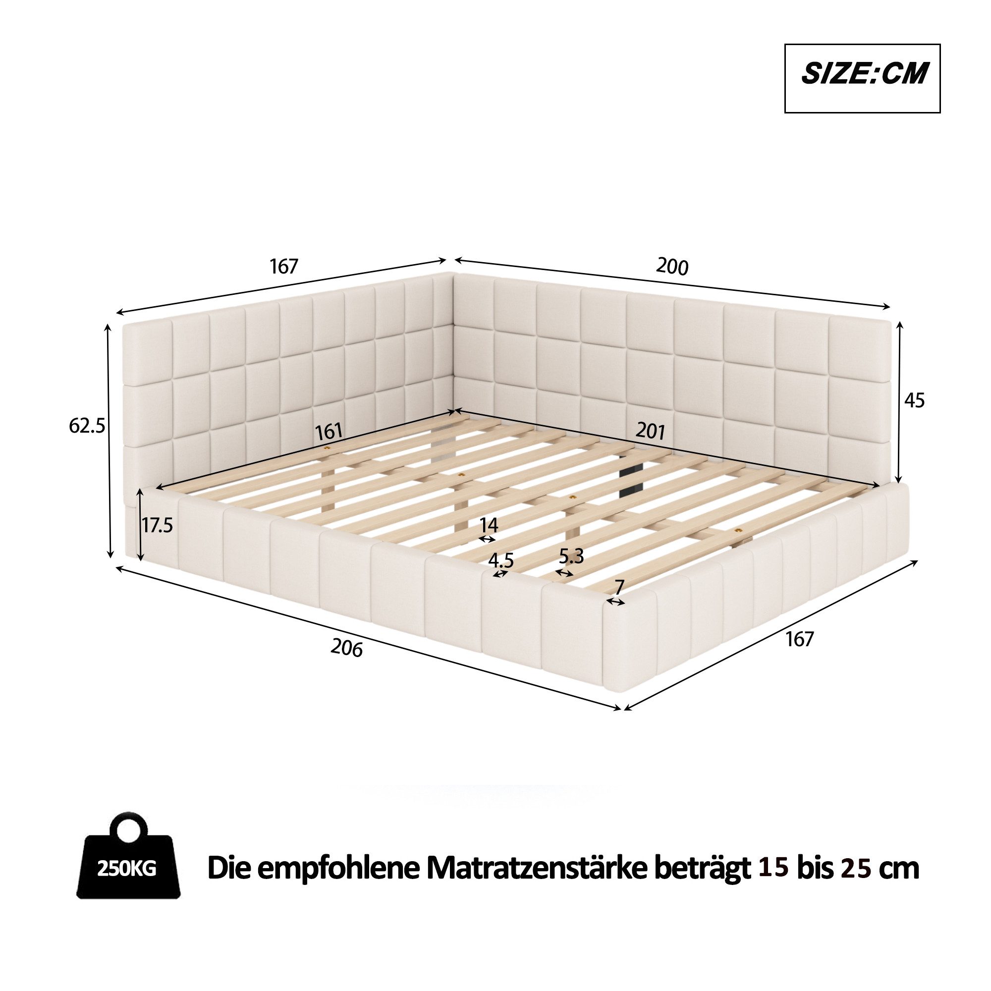 Celya Polsterbett Schlafsofa 160*200 Multifunktionsbett (Ohne Matratze), mi günstig online kaufen