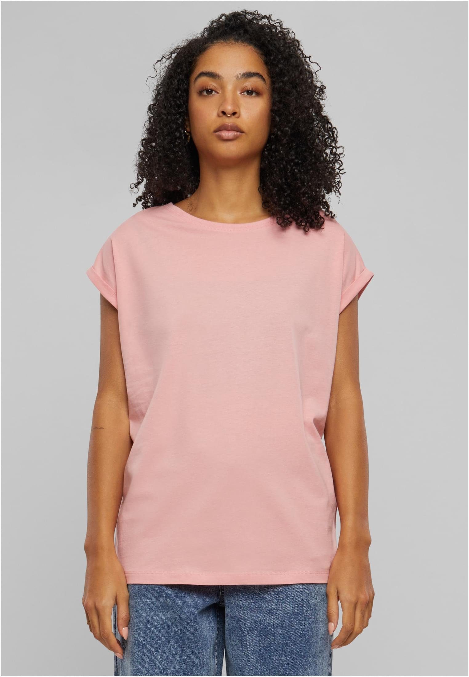 URBAN CLASSICS Rundhalsshirt Ladies Extended Shoulder günstig online kaufen