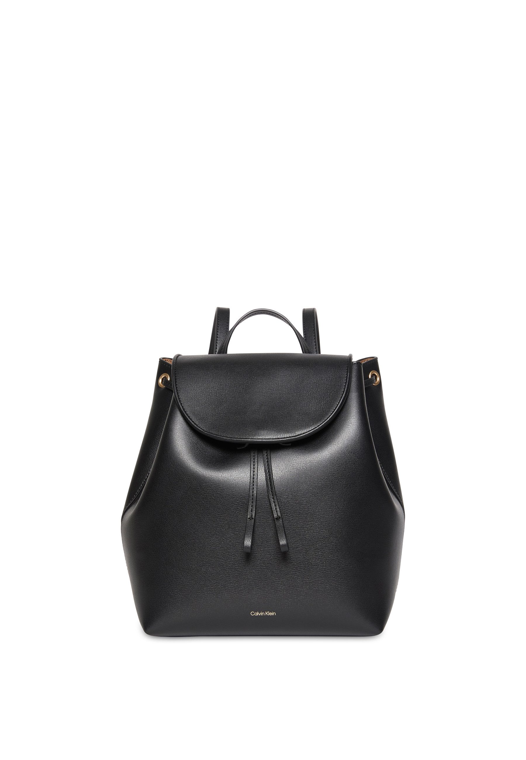 Calvin Klein Cityrucksack FOIL LOGO FLAP BACKPACK, Damen Freizeitrucksack, Beuteltasche mit Logoschriftzug