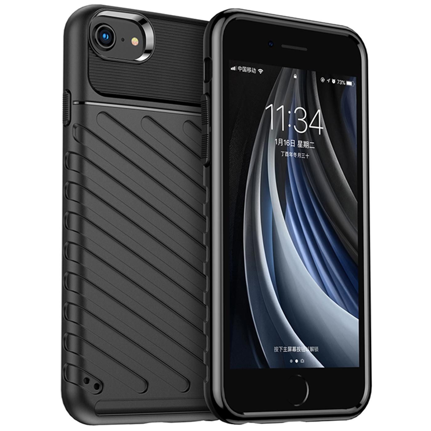 CoolGadget Handyhülle Thunder Hybrid Case für Apple iPhone SE 2020/2022 4,7 Zoll, stylische rutschfeste Schutzhülle Handy Hülle für iPhone 7/8, SE 2/3