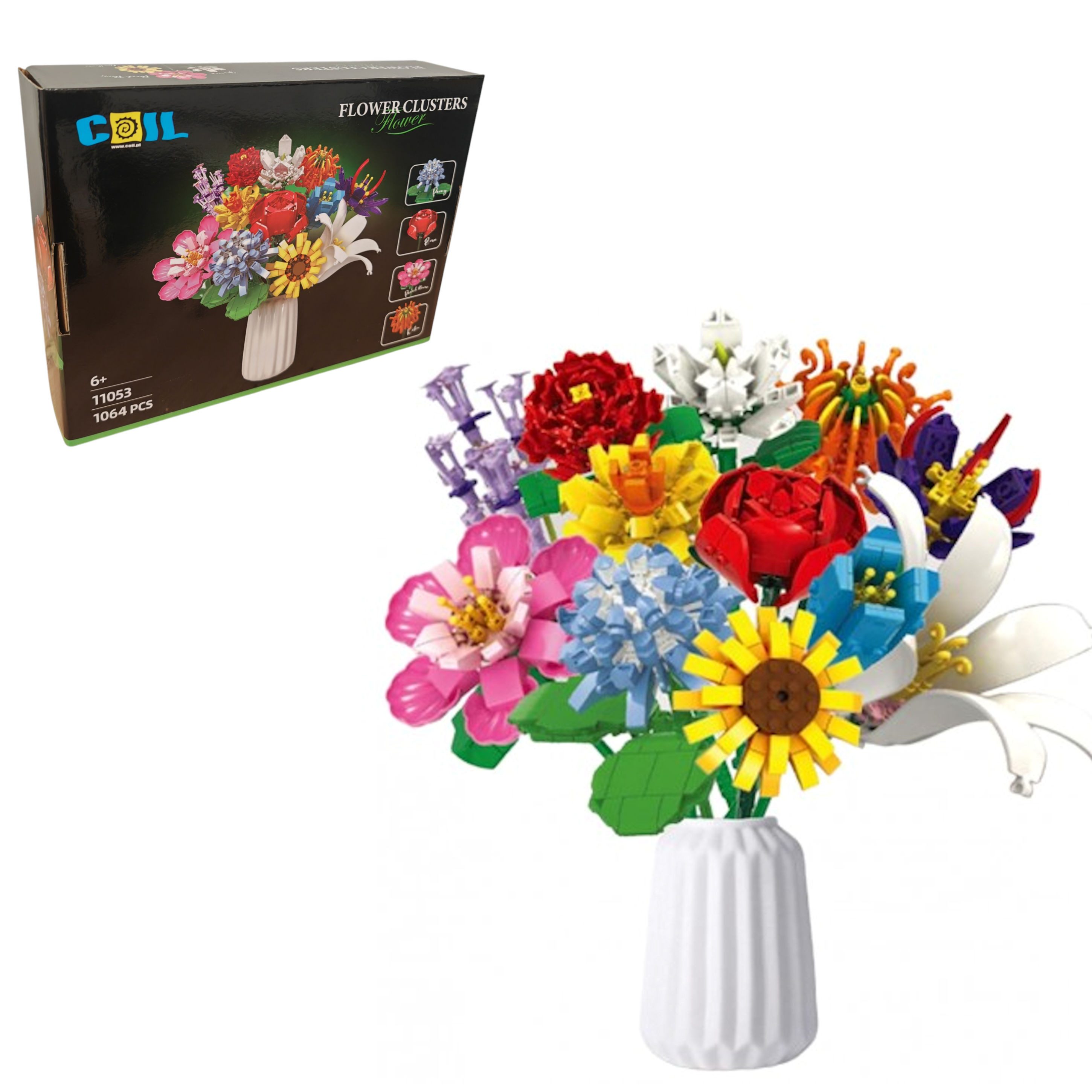 COIL Blumenstrauß, Bausteinset, Spielbausteine, Baukasten Spielbauklötze, ( günstig online kaufen