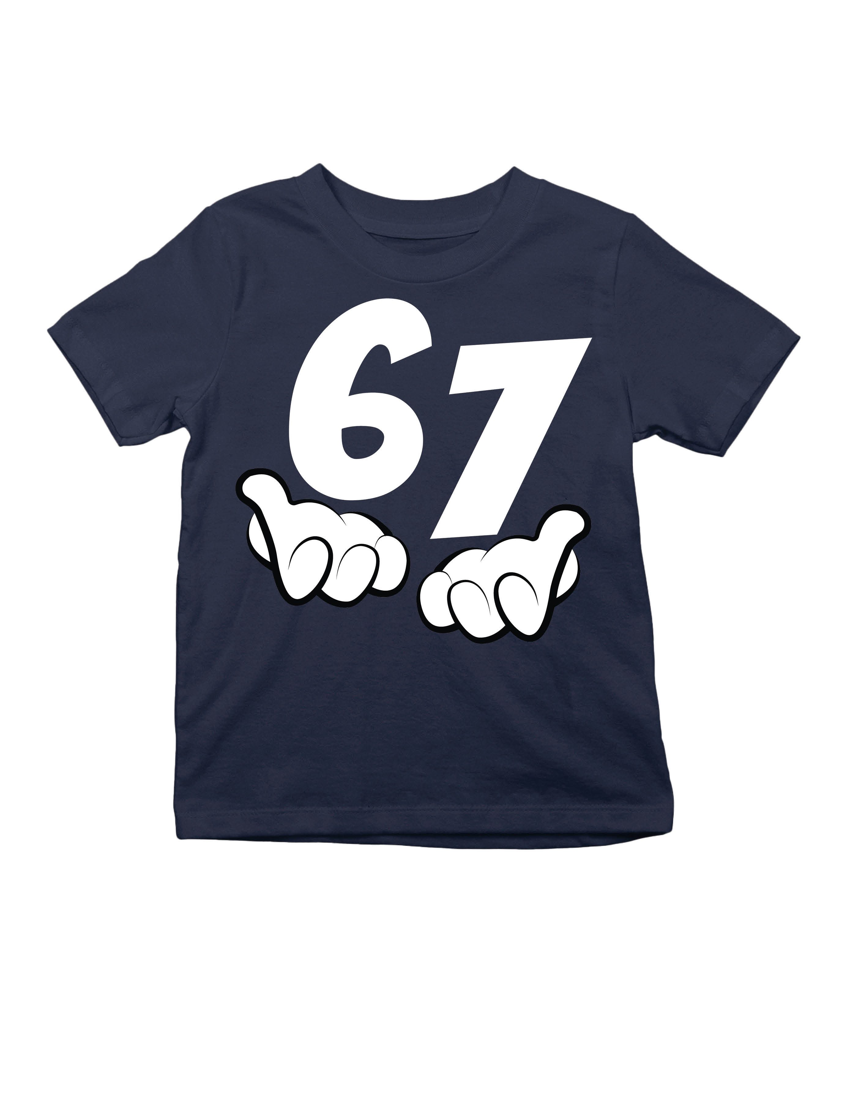 Youth Designz Print-Shirt Kinder T-Shirt "67" lustig Fun-Print Statement Geschenk Trend mit witzigen Aufdruck für Jungen und Mädchen