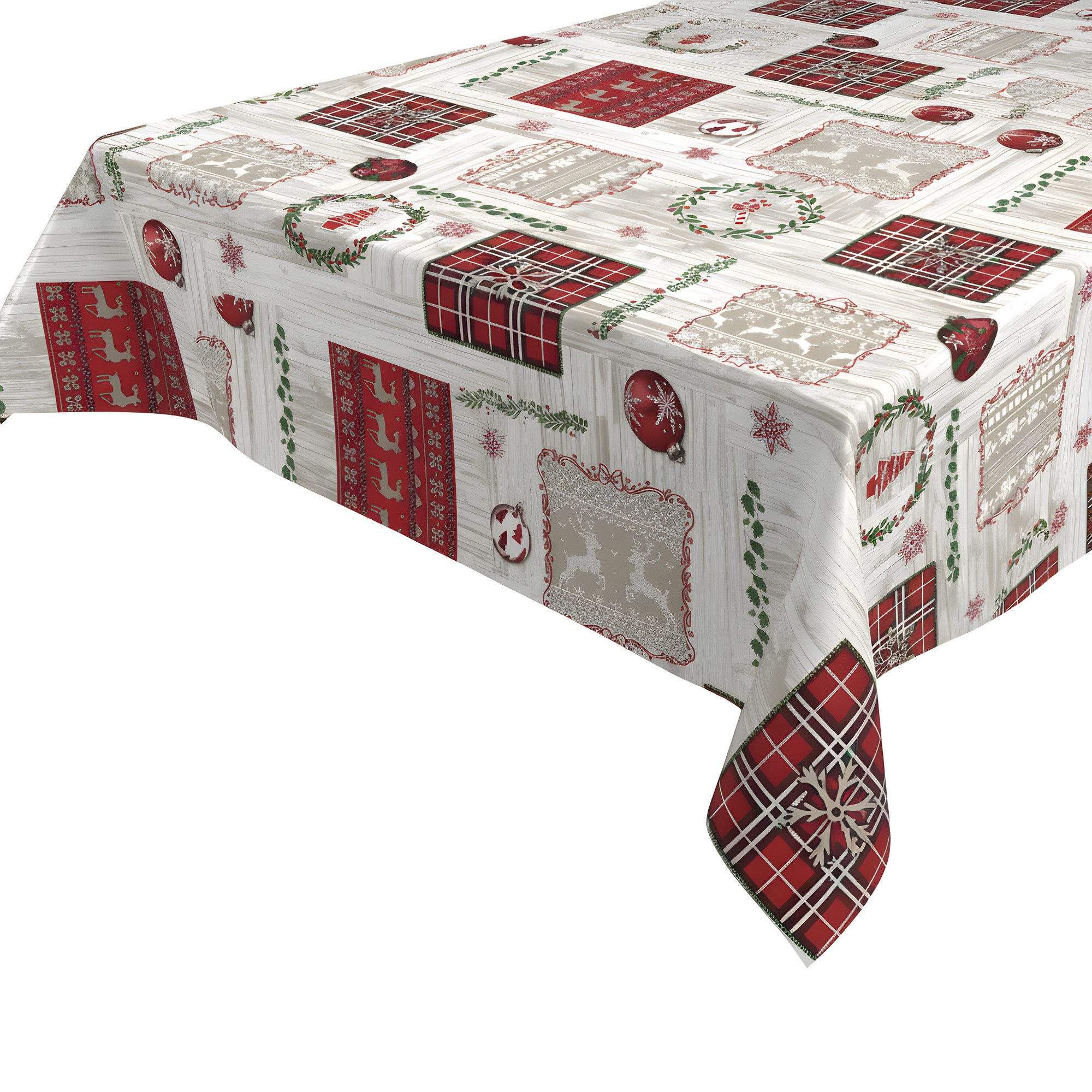 Beautex Tischdecke Wachstuchtischdecke abwischbar Tischdecke RUND ECKIG, We günstig online kaufen