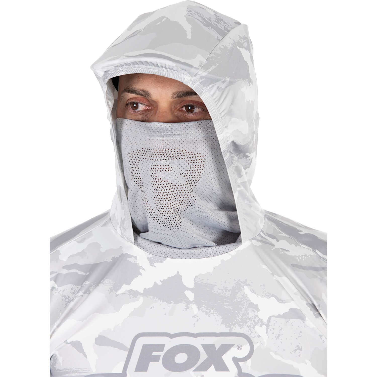 Fox Rage Kapuzenpullover Fox Rage UV Light Camo Hoodie Grau