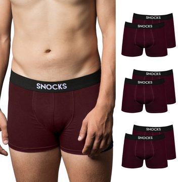 SNOCKS Boxershorts »Enge Unterhosen Herren Männer« (6-St) aus Bio-Baumwolle, ohne kratzenden Zettel