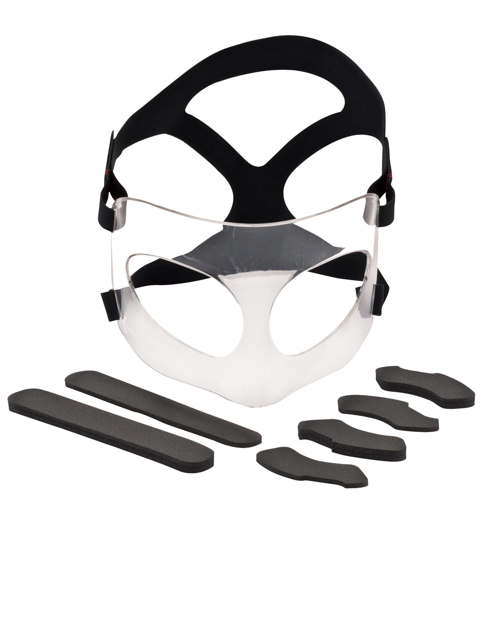 Punkten Gesichtsschutz an 6 4 verstellbares Maximum, Kopfband Mueller Nasen-und Sports Medicine Kopfschutz Schaumstoffpolster,