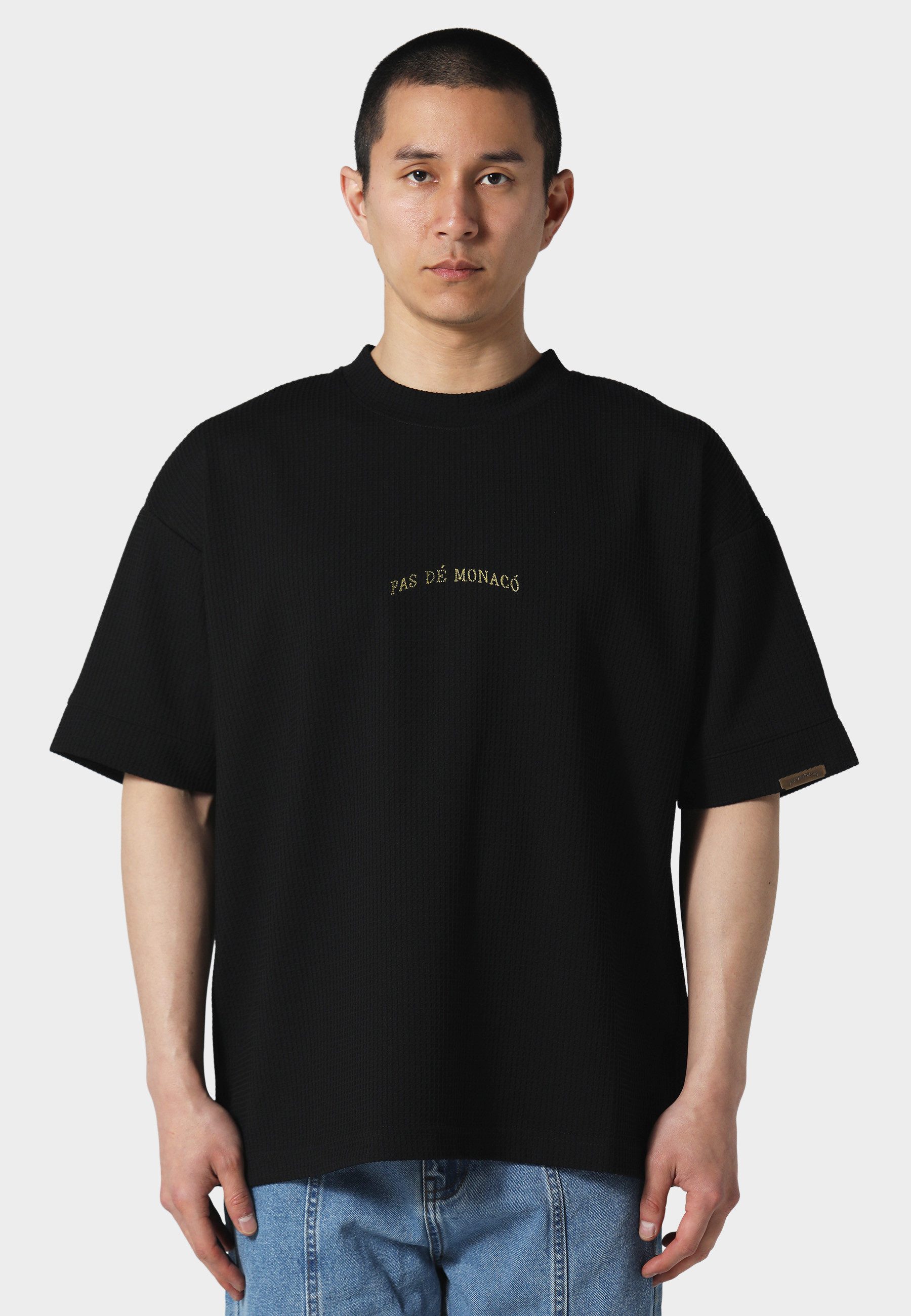Pas De Monaco T-Shirt Pas De Monaco WAFFLE T-SHIRT (1-tlg)