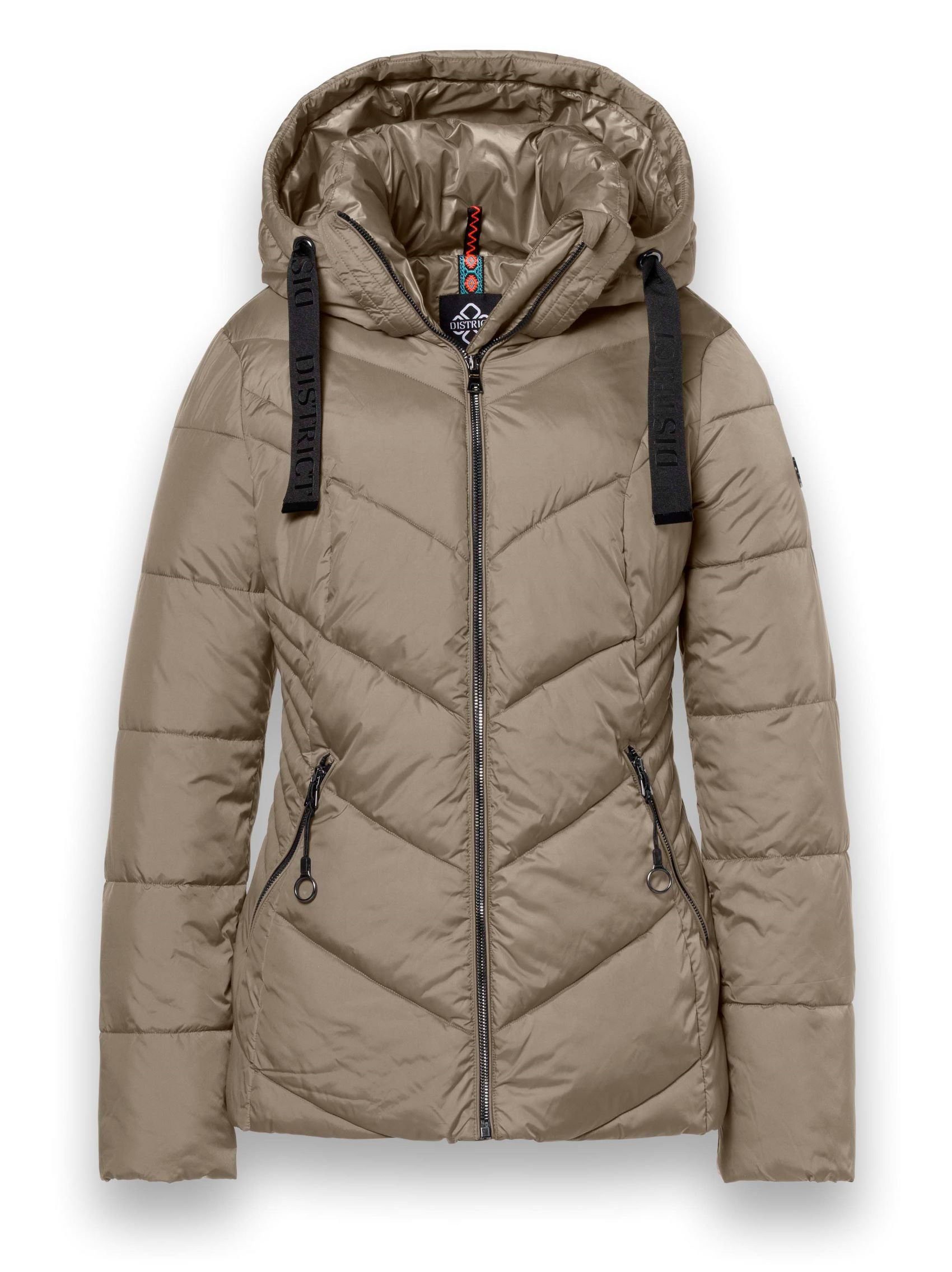 District Winterjacke Val Thorens (mit Kapuze, wasserabweisend) olivegrün Damen