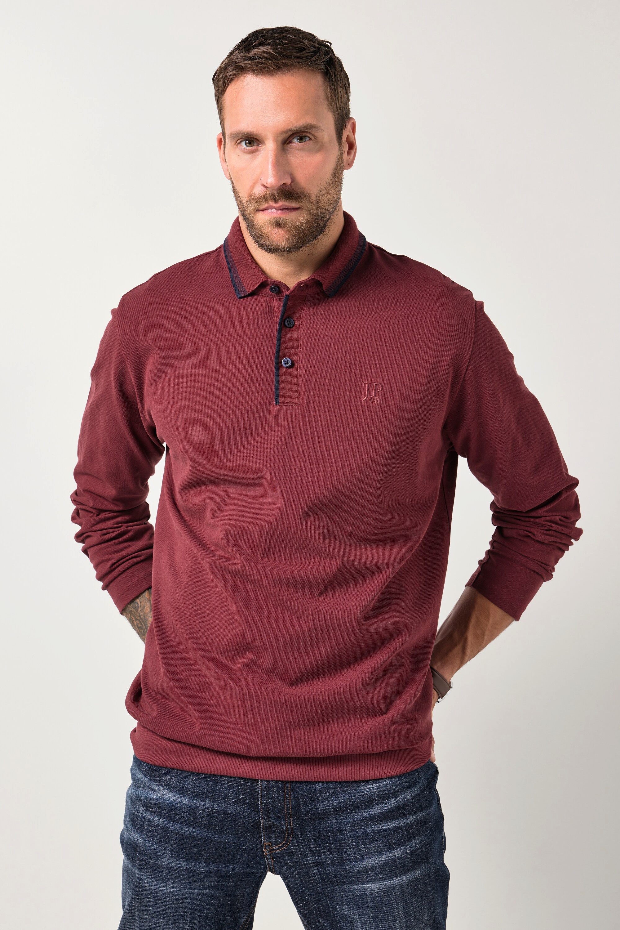 JP1880 Poloshirt JP1880 Poloshirt Bauchfit Langarm günstig online kaufen