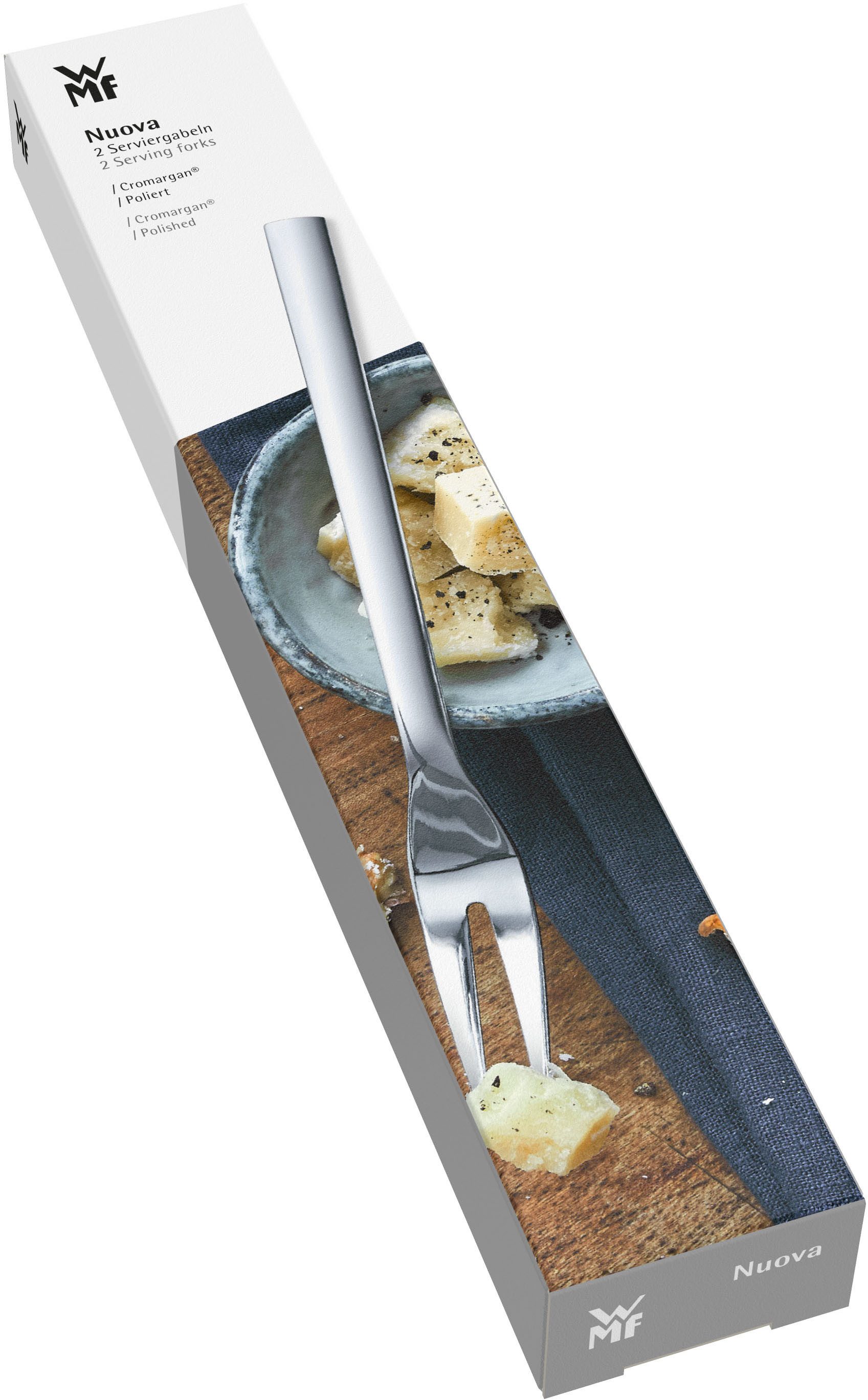 WMF Fleischgabel Nuova, Vorlegebesteck, Cromargan Edelstahl rostfrei 18/10, Geschenkverpackung