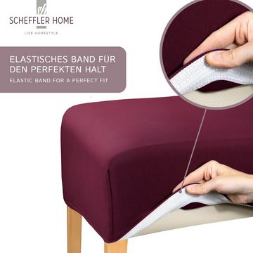 Stuhlhusse Emma Stuhlhussen aus Baumwolle verschiedene Farben und Sets, sh SCHEFFLER-HOME LIVE HOMESTYLE