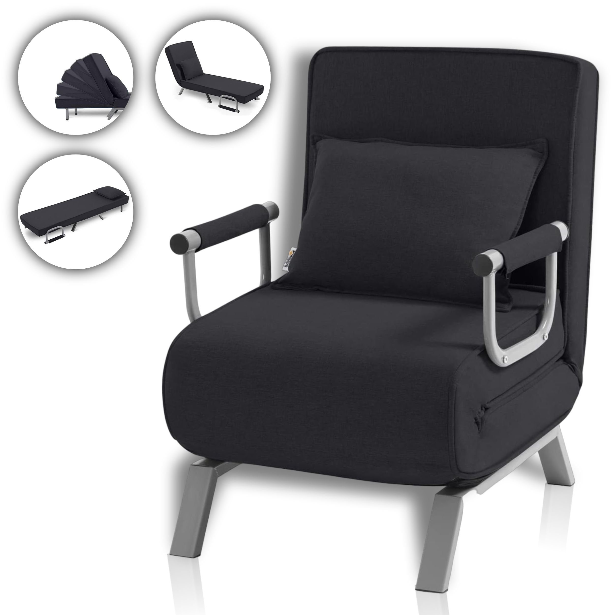 Makika Relaxliege Schlafsessel Schlafsofa Ted klappbar günstig online kaufen
