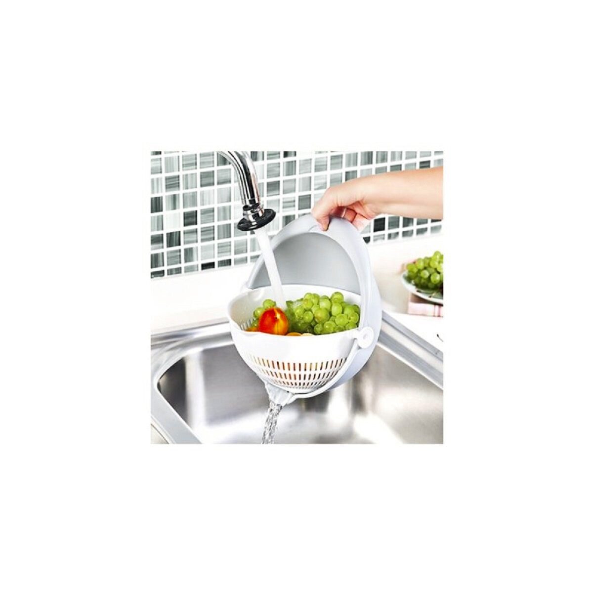 hobby life Küchensieb mit schwenkbarem Schüssel ø22 x 10,5 cm - Praktisch & vielseitig, Kunststoff, (1-St)