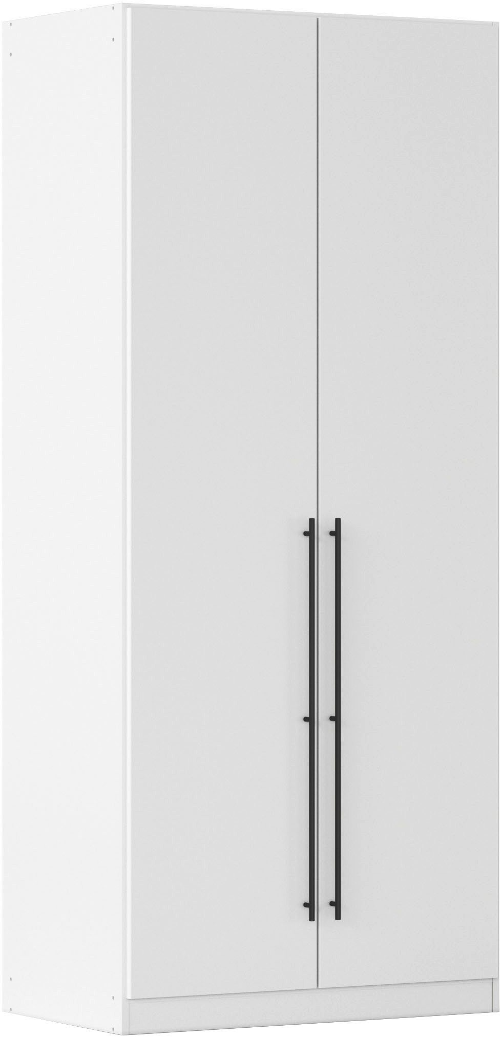 rauch Kleiderschrank Drehtürenschrank Schrank Garderobe Wäscheschrank Schlafzimmer AVOLA (in 3 verschiedenen Ausstattungen BASIC/CLASSIC/PREMIUM) mit hochwertigen Stangengriffen in Schwarz aus Metall MADE IN GERMANY