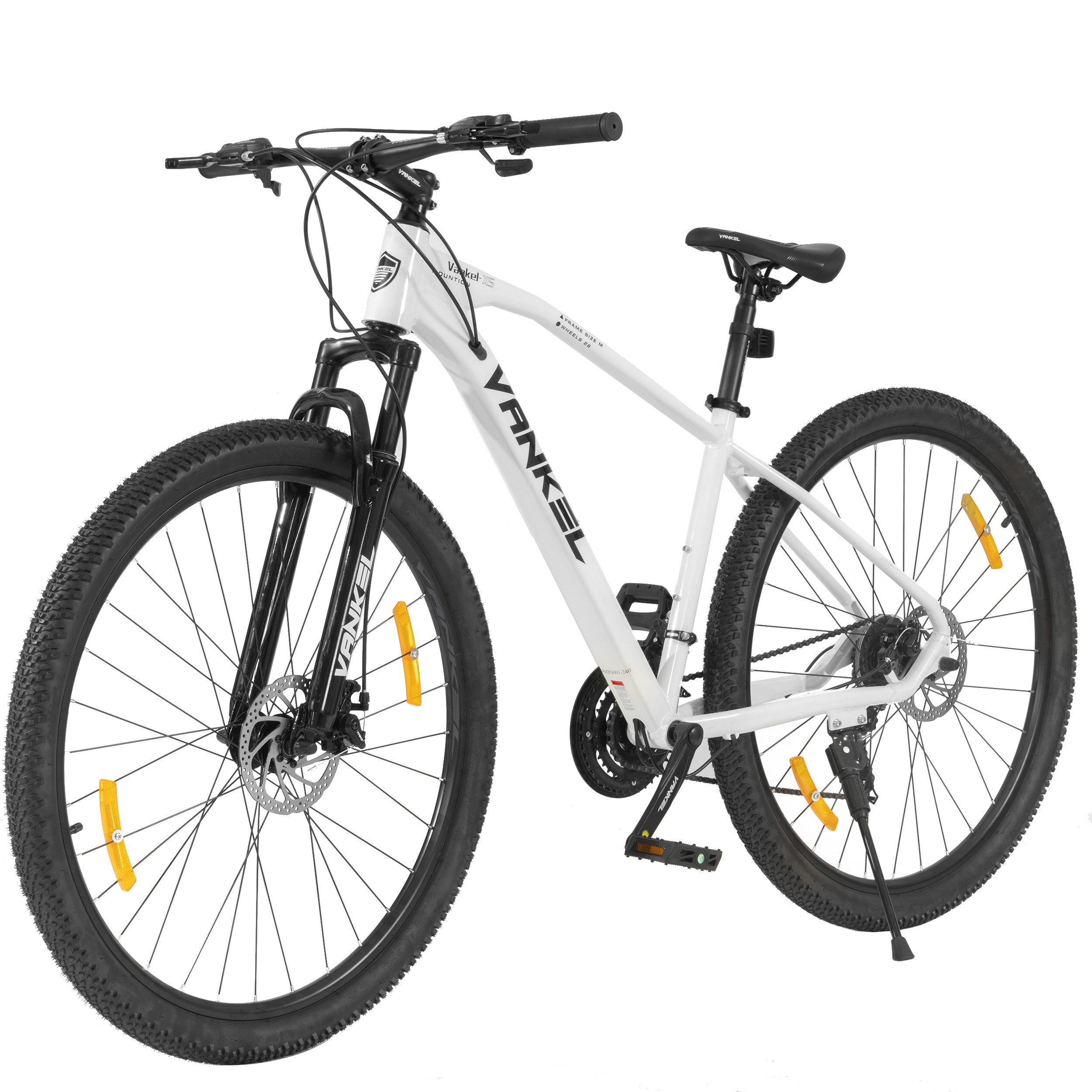 Vankel Mountainbike 29" Mountainbike für Damen & Herren, Hardtail, 21-Gang Shimano, Scheibenbremsen vorne & hinten, komfortabler Feder-Diamantrahmen