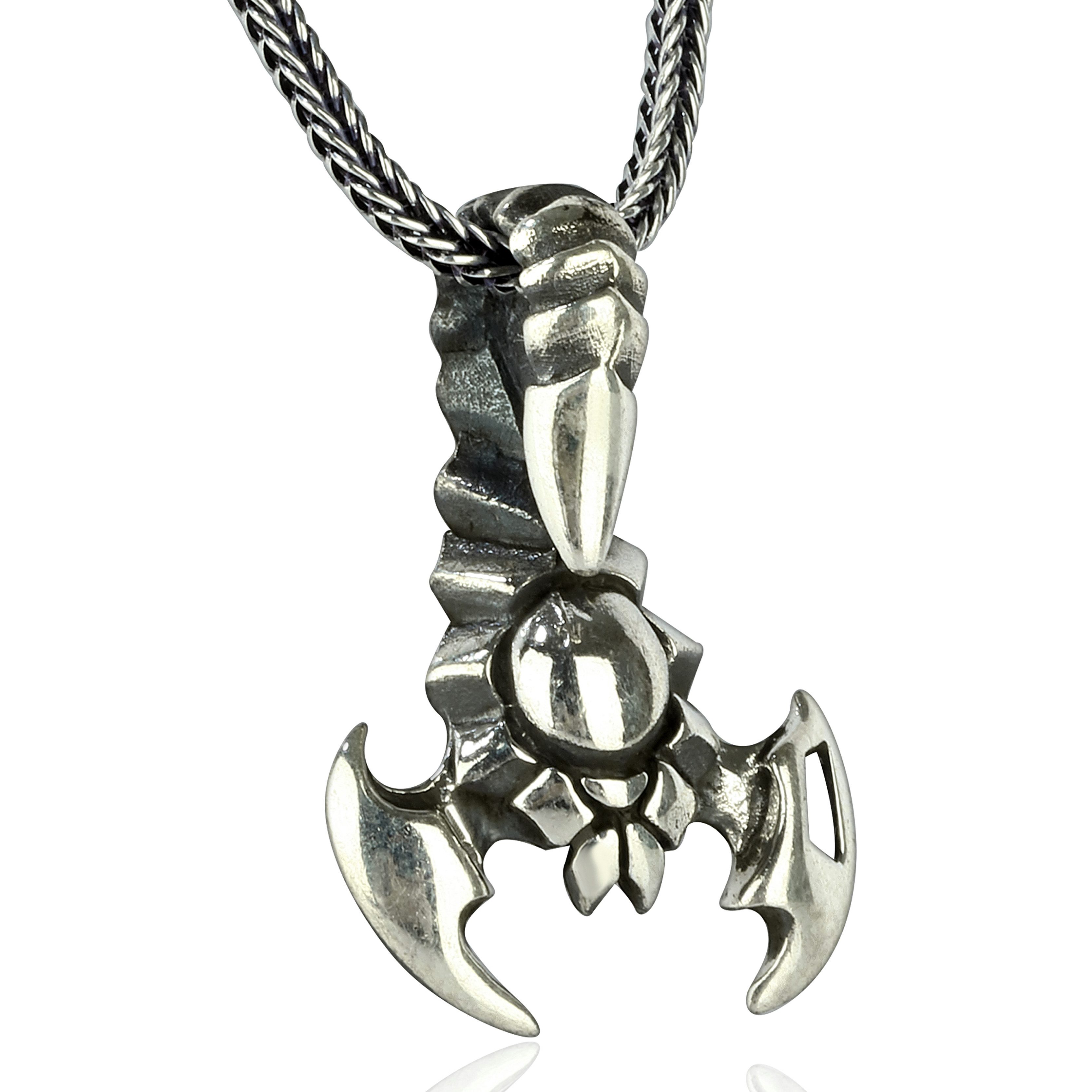 NAHLE Kette mit Anhänger Silber Skorpion mit Silber Fuchsschwanz Kette (2-t günstig online kaufen